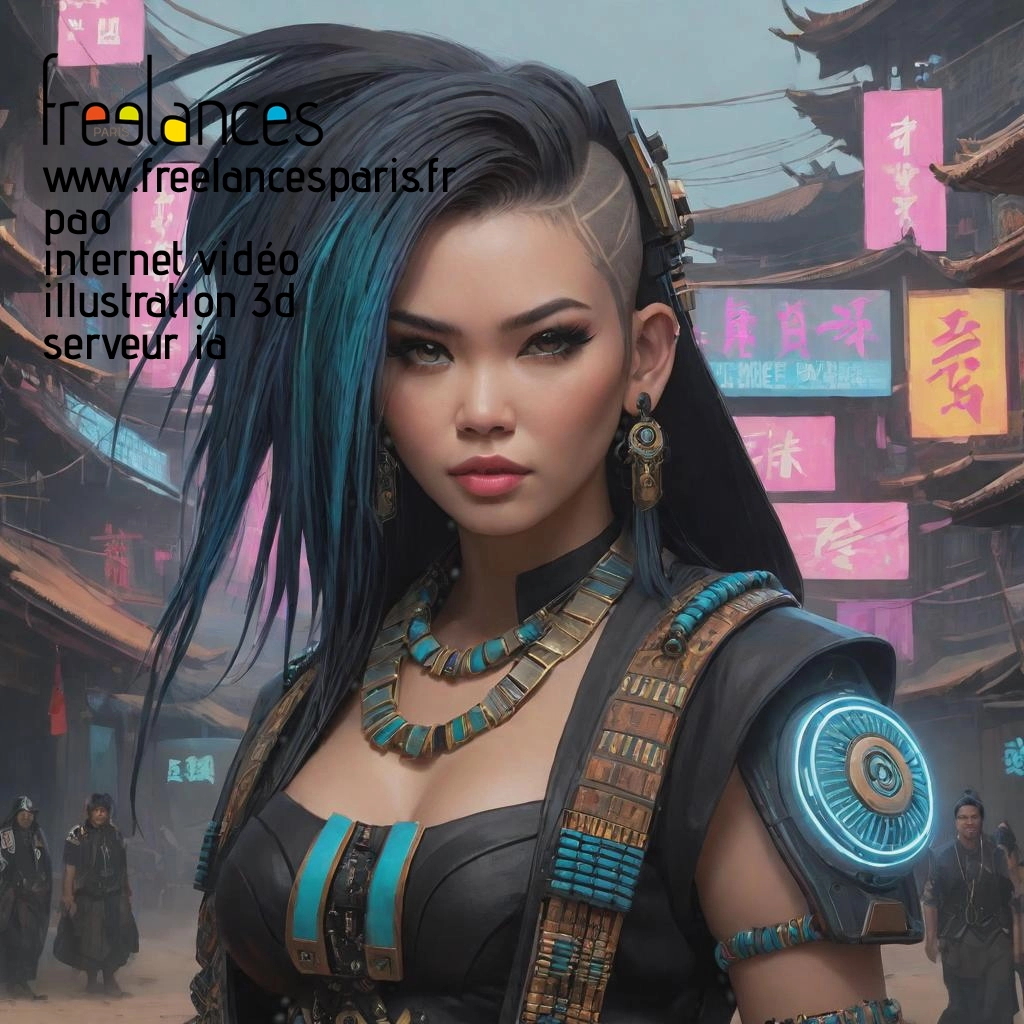 Pao mise en page internet vidéo illustration 3d serveur IA générative AI freelance paris studio de création magazines pil5b8z0